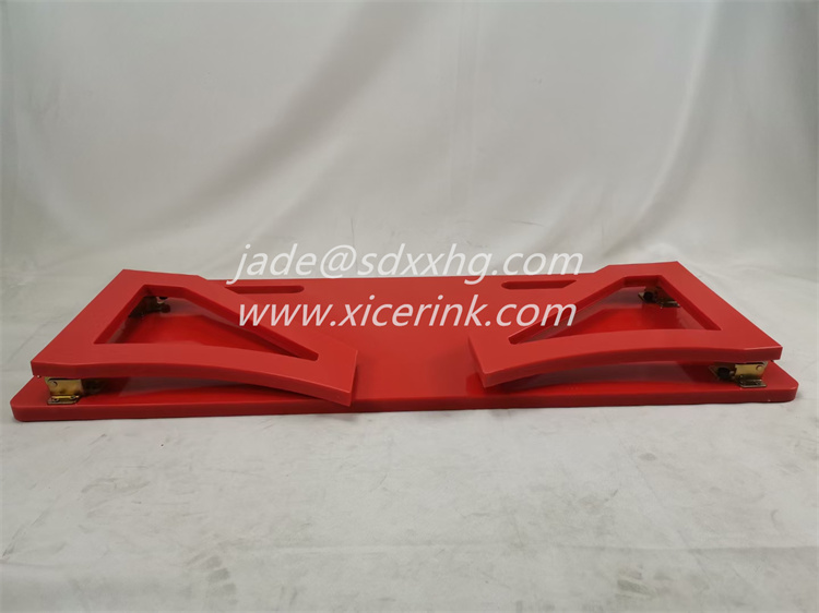 red hdpe soccer rebound board football rebounder plate