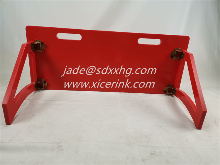 red hdpe soccer rebound board football rebounder plate