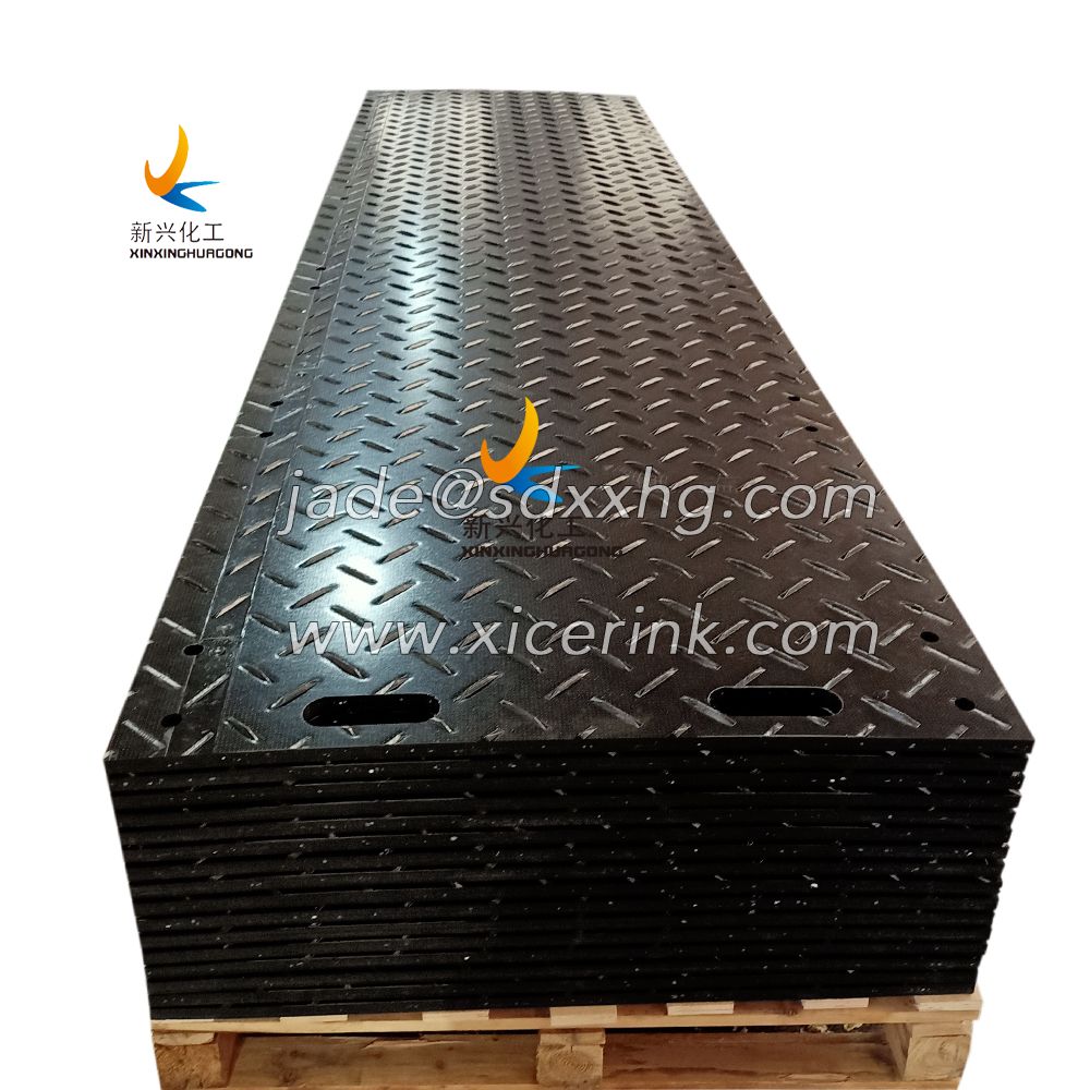black HDPE ground protection mats manufacturer