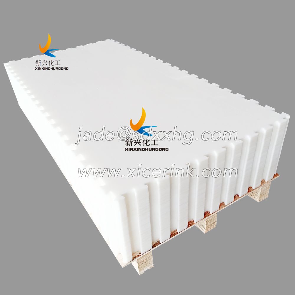 uhmwpe material super glide ice skating rink synthetic ice panel