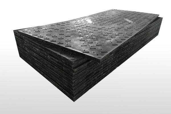HDPE road mat interlocking heavy duty excavator floor mat plastic extruded HDPE 4x8 ft ground protection mats