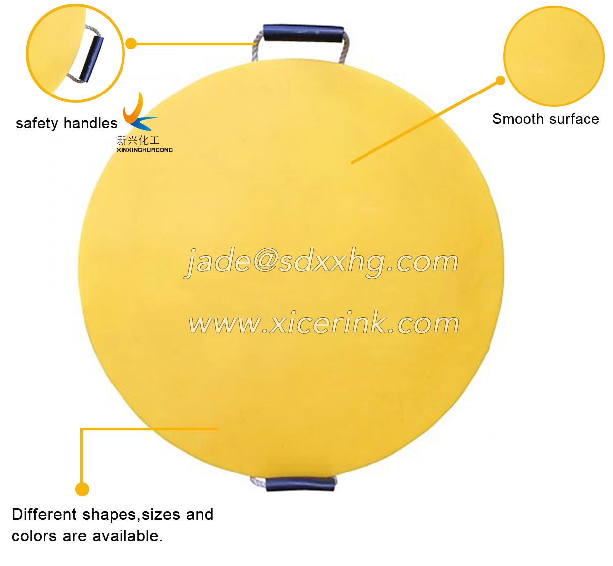 Manufacture of china 40mm 50mm 60mm uhmwpe outrigger pads for crane