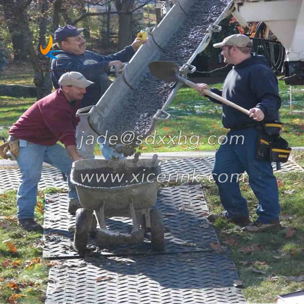 Landscape Mats Protect Grass from Light Vehicle Access