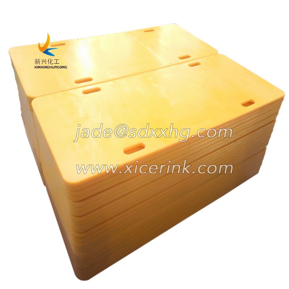 Customized PE and UHMWPE Durable Crane Foot Outrigger Pads for Lifting And Supporting Work