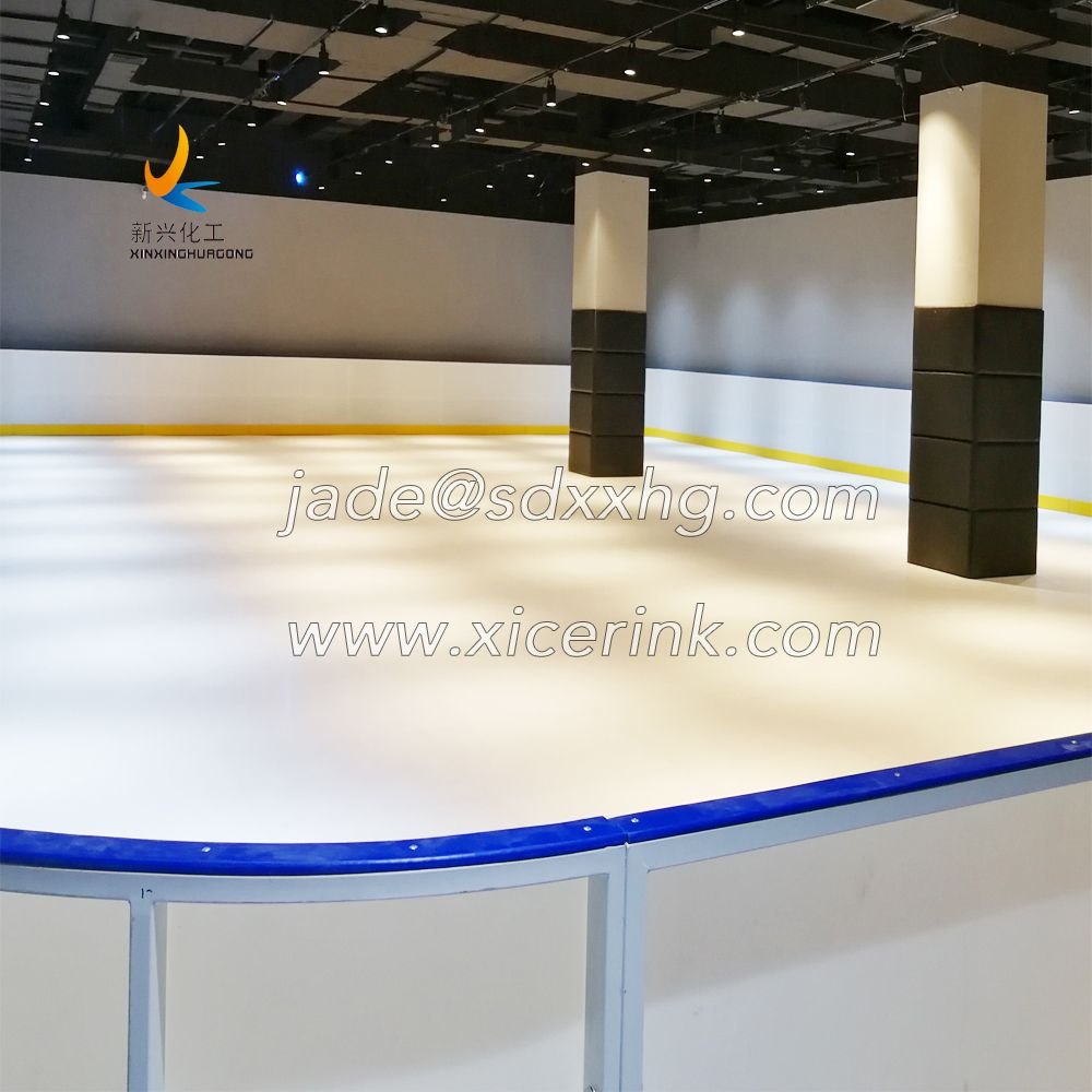 Customizable Colors PE and UHMWPE Durable Synthetic Ice Rink Board for Various Ice Skating Places