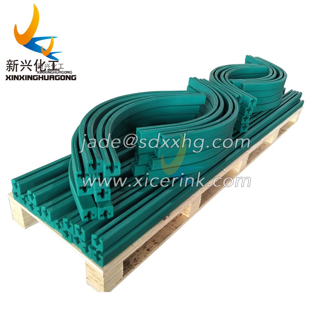 UHMWPE plastic Dust-proof linear guide rail and Carriage for Damper nylon guide rail