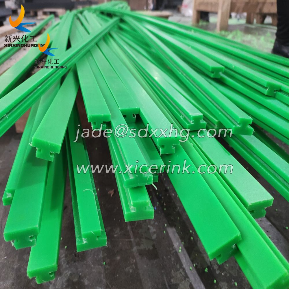 ​GREEN PLASTIC UHMW WEAR RESISTANT CHAIN GUIDE RAILS