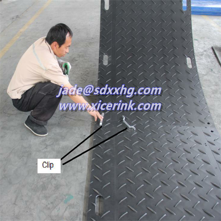 HDPE temporary road panel/Polyethylene floor protection uhmwpe ground mats