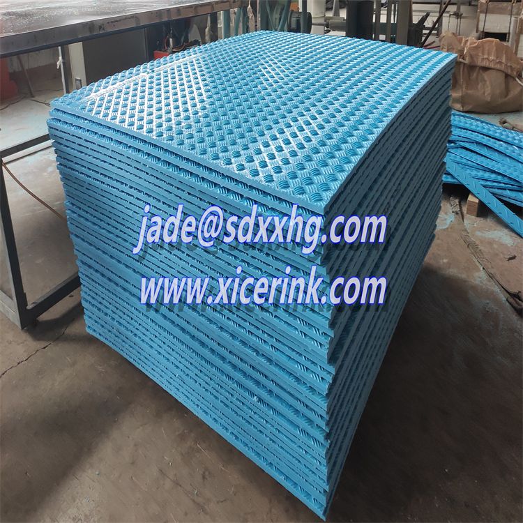 4x8ft 12.7mm ground protection mats hdpe plastic road mat access mat