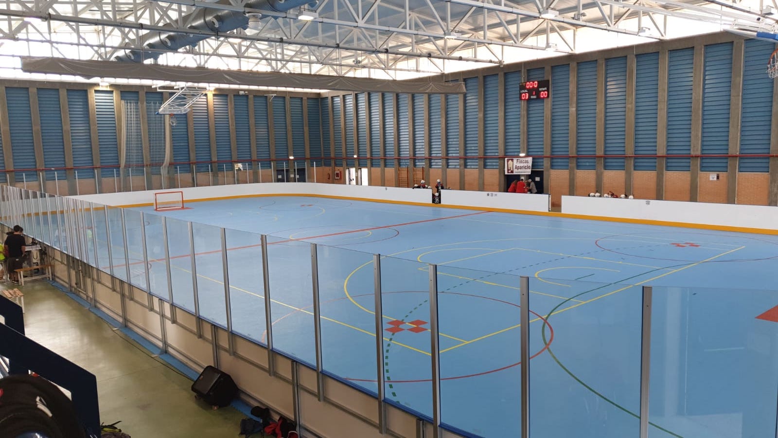 court ice skating Hockey, synthetic Ice pad