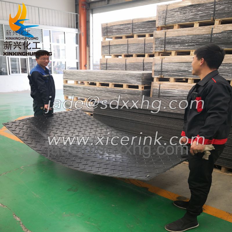 4x8ft 12.7mm ground protection mats hdpe plastic road mat access mat