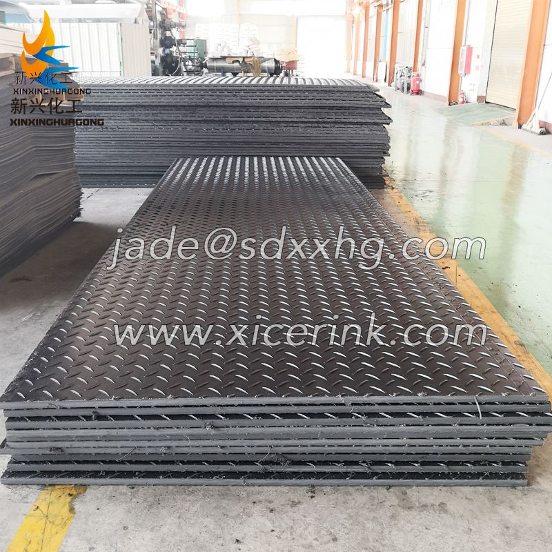 Black Color HDPE Track Mat /UHMWPE Heavy Duty Ground Protection Mats/Heavy Duty Road Mats