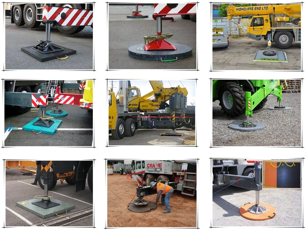 Light weight UHMWPE crane outrigger pad / crane foot support plate manufacturer