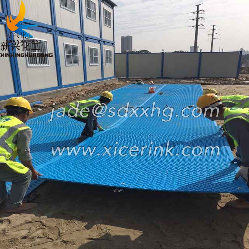 Anti Slip Fire-Resistant Rubber Flooring hdpe ground protection mats