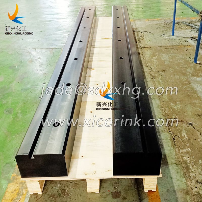 UHMW T slot Chain guide rail Wear strip Sliding guides for conveyor