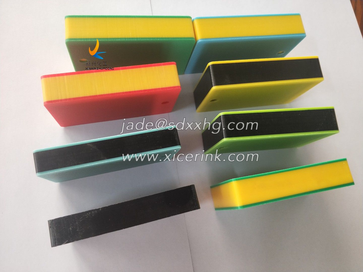 textured Polyethylene board Orange HDPE plate