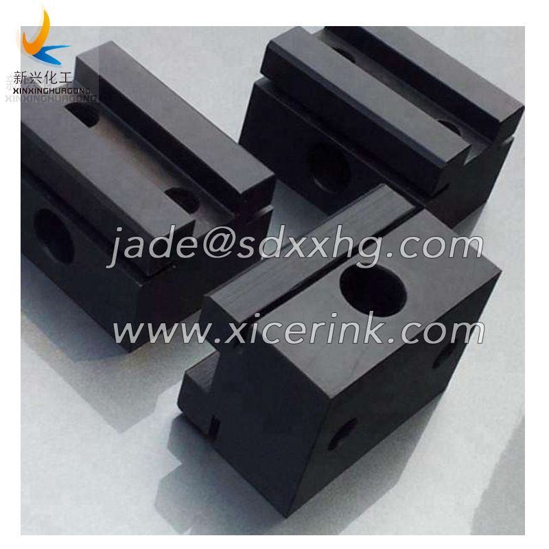 Blue UHMWPE Machine Parts Good Wear Resistance Block