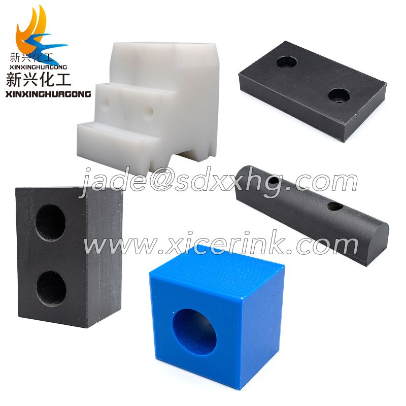 Blue UHMWPE Machine Parts Good Wear Resistance Block