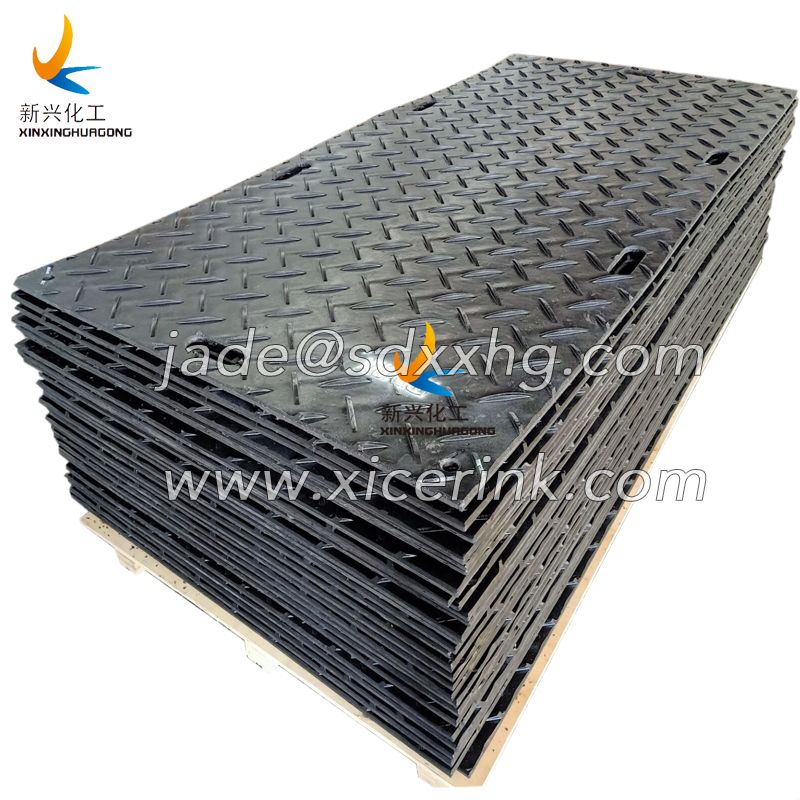 black color 2440x1220x12.7ground protection mat