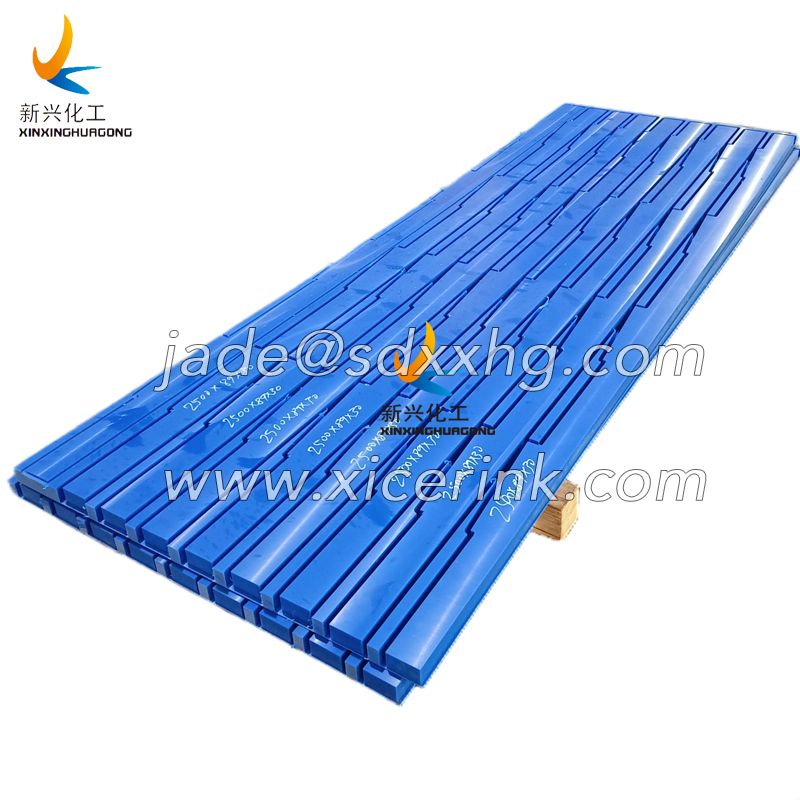 Blue UHMWPE Machine Parts Good Wear Resistance Block