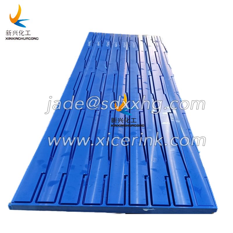 Blue UHMWPE Machine Parts Good Wear Resistance Block