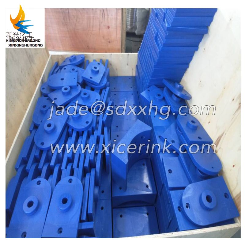 Plastic UHMWPE anti-aging wear resistant polymer support bearing block