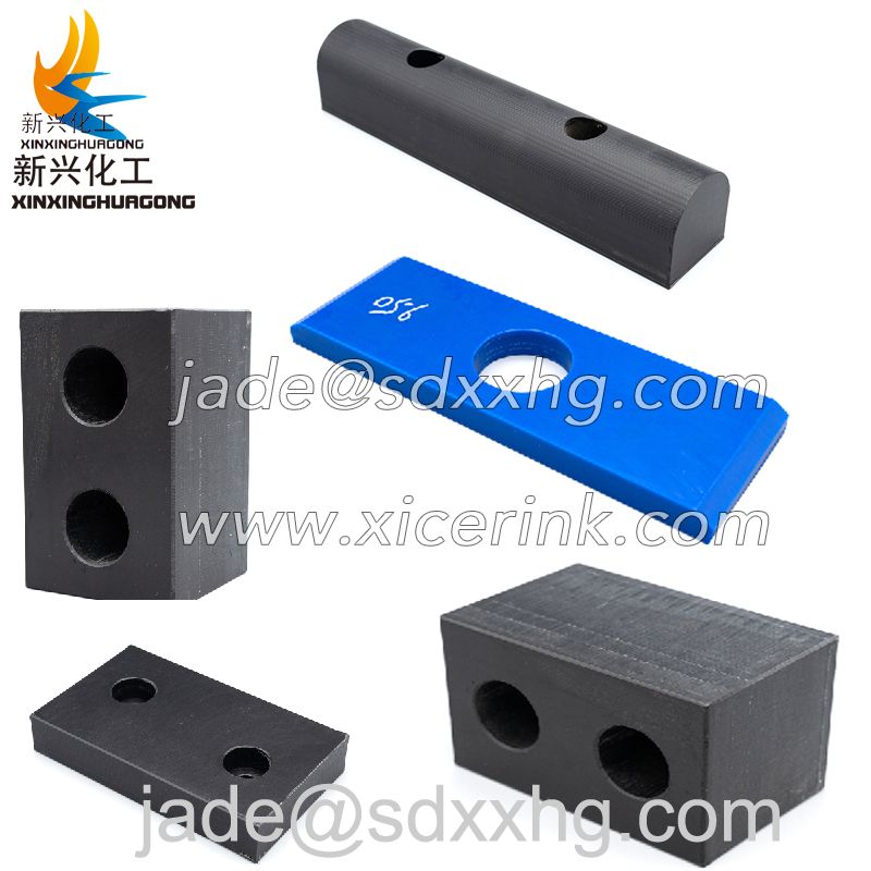 Plastic UHMWPE anti-aging wear resistant polymer support bearing block