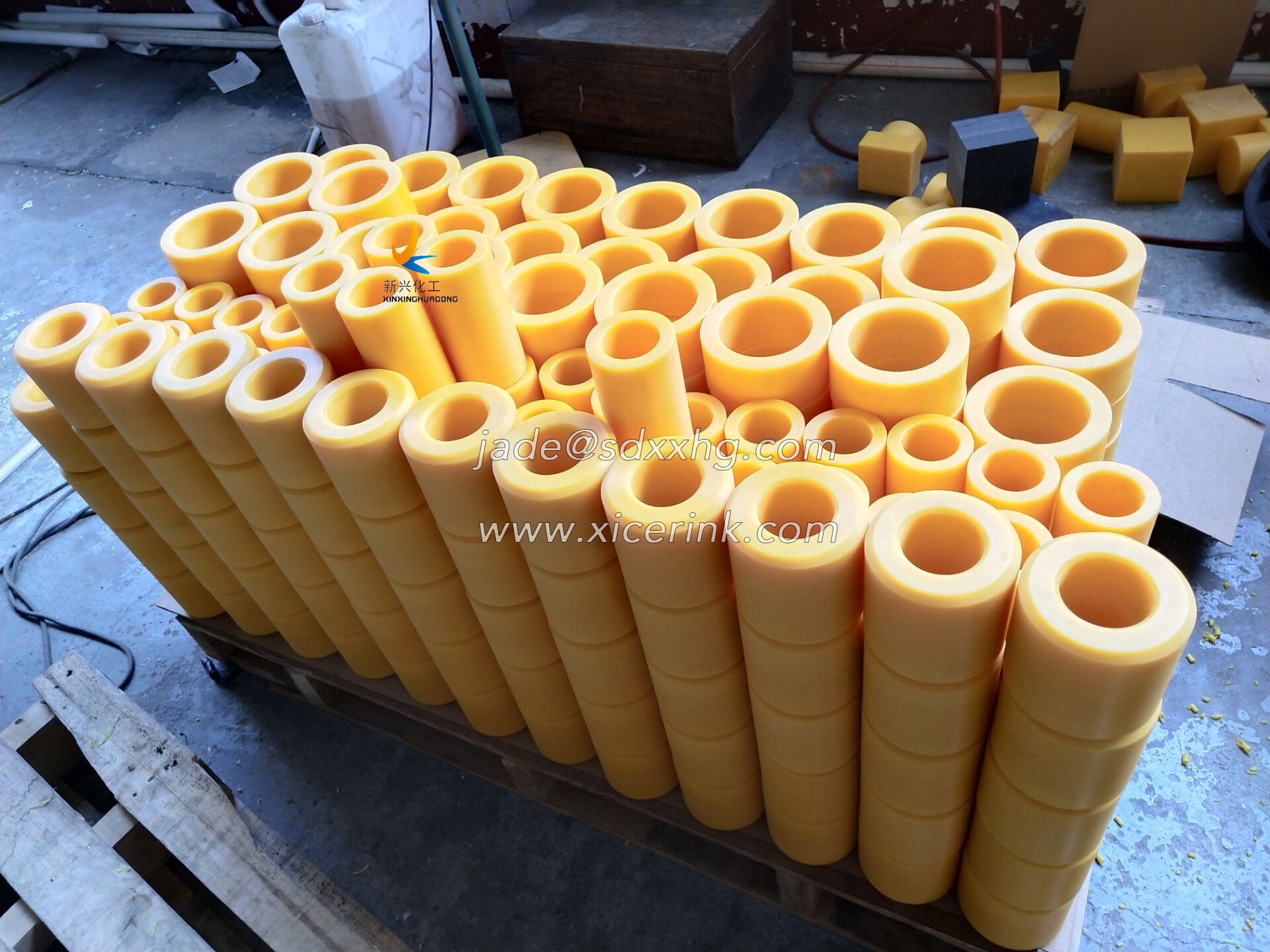 DISK TYPE SUPPORT UHMWPE ROLLER for Crane