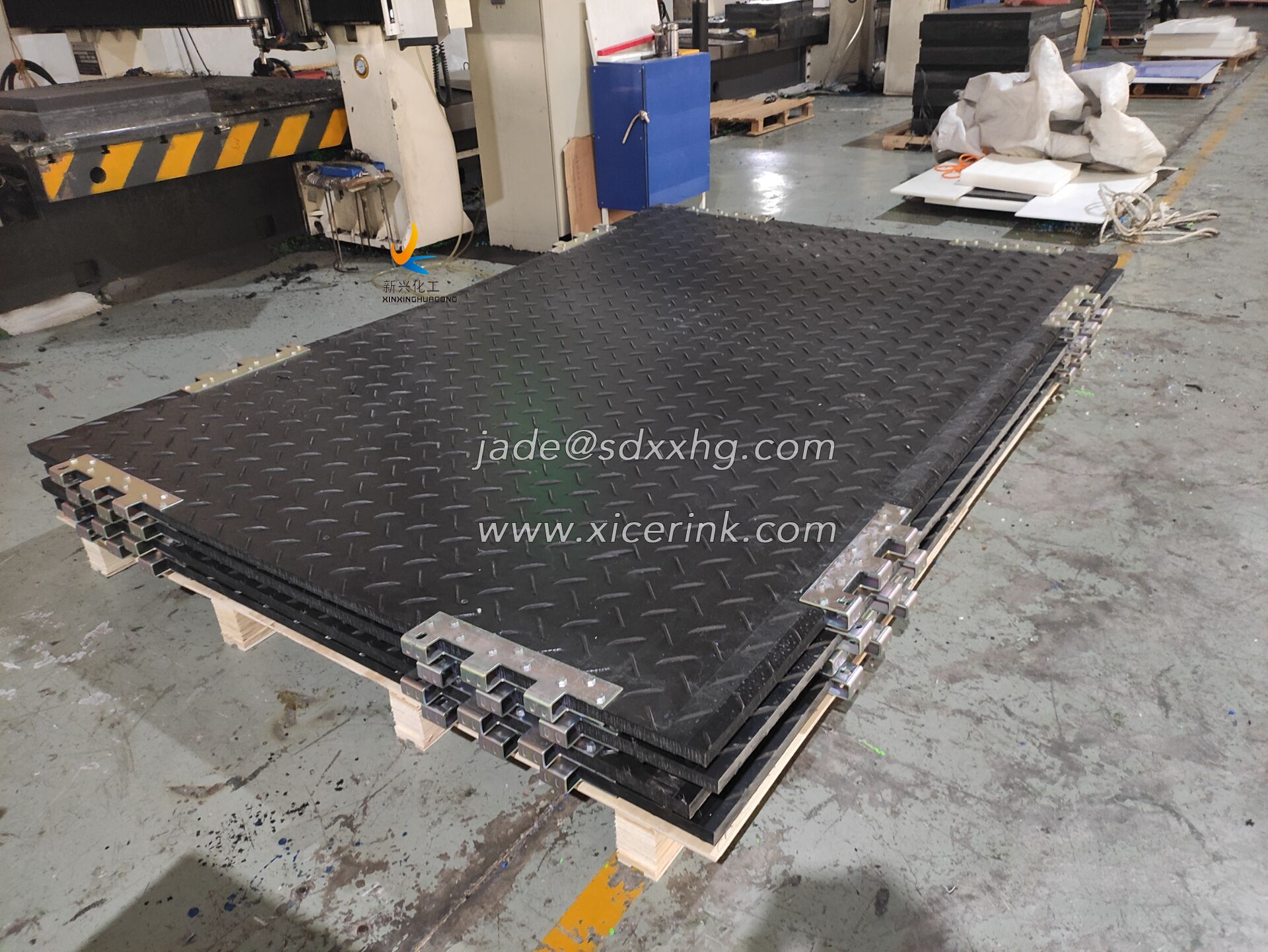 anti-slip plastic temporary road mat with 100%new material/ground protection mat