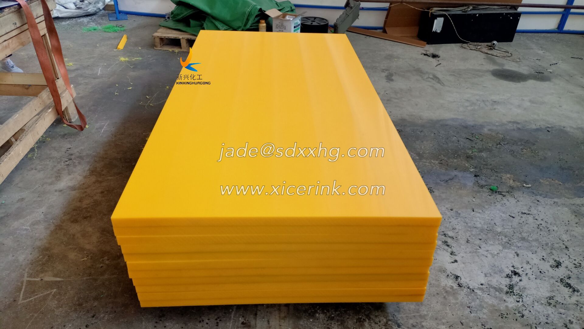 Green UHMWPE Sheet Color PE 1000 polymer