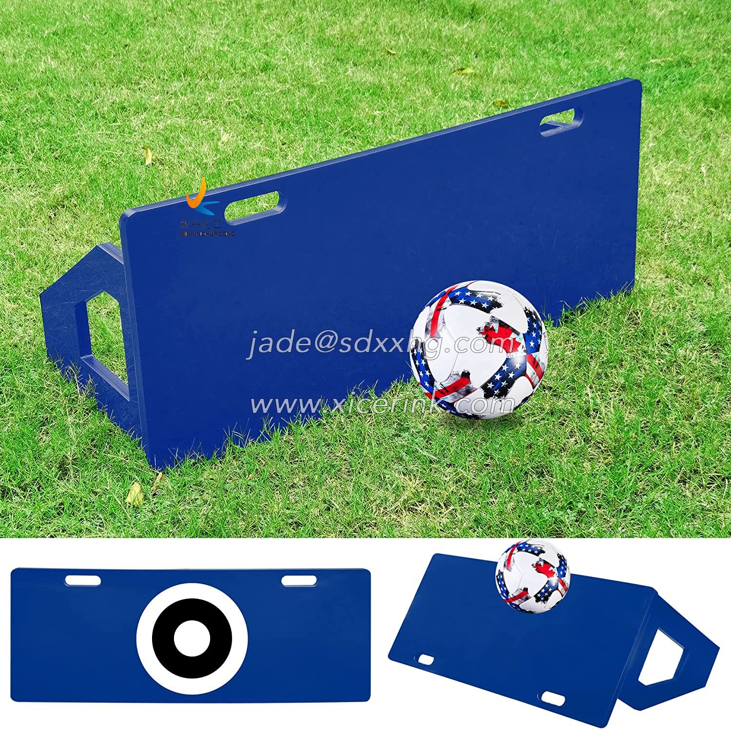 Professional Soccer Rebound Board HDPE Foldable Passing Wall Football Rebounder