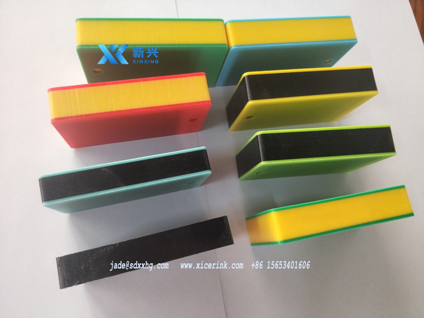 color hdpe with orange surface hdpe board