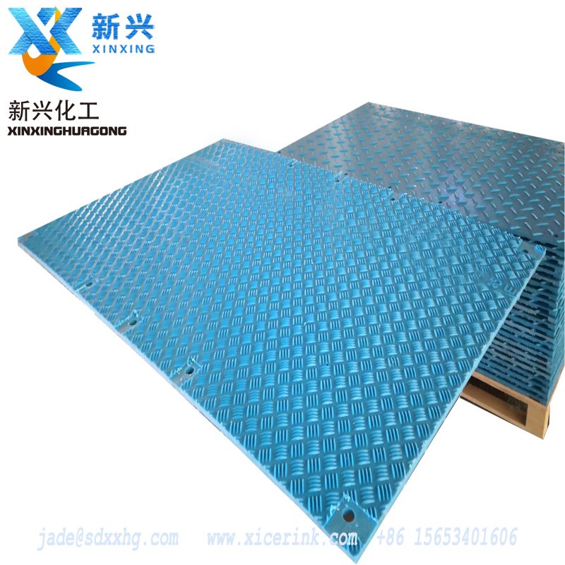 Construction vehicle muddy road access anti slip plastic ground protection track mats