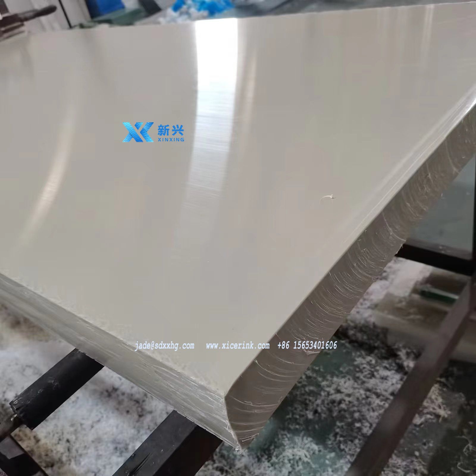 25mm 50mm High quality PP Plastic Cutting board for hydraulic swing arm cutting machine