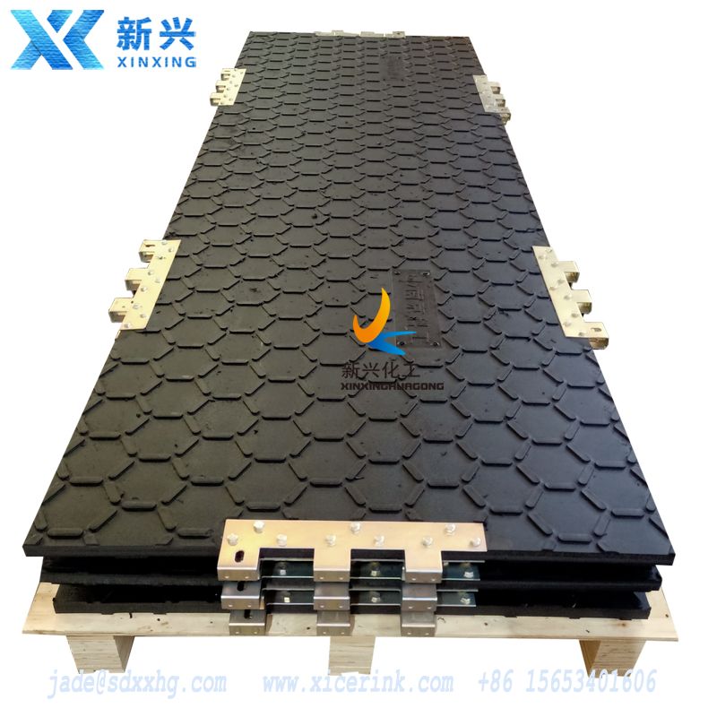 heavy duty 4x8 plastic uhmwpe hdpe temporary construct excavator road mats swamp ground floor mat