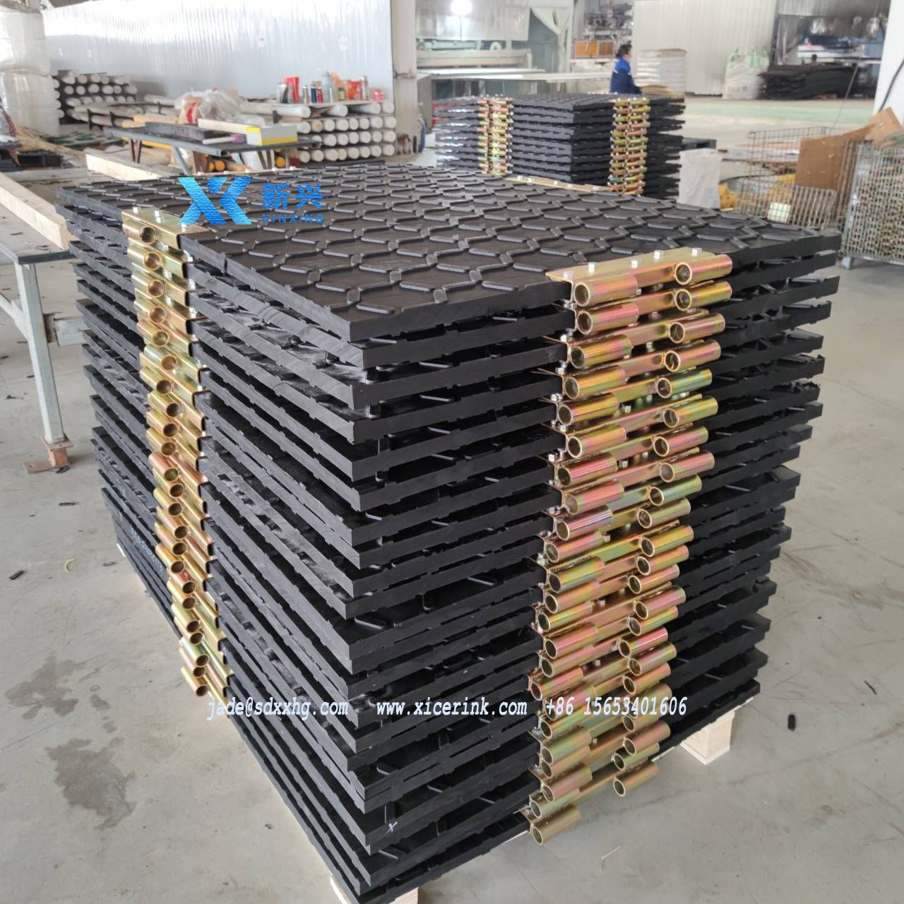 heavy duty 4x8 plastic uhmwpe hdpe temporary construct excavator road mats swamp ground floor mat