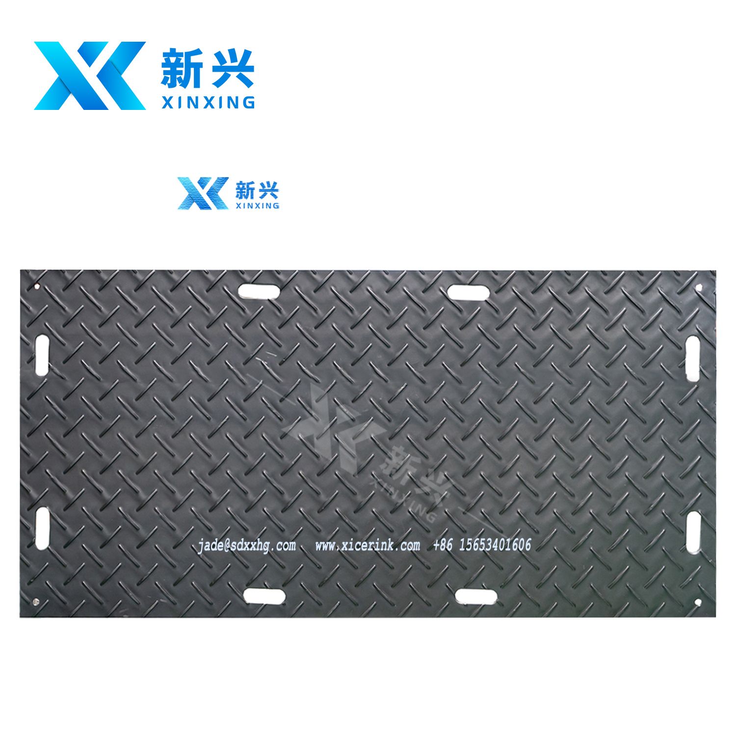 heavy duty UHMWPE/HDPE plastic construction access swamp ground temporary road mat 4x8