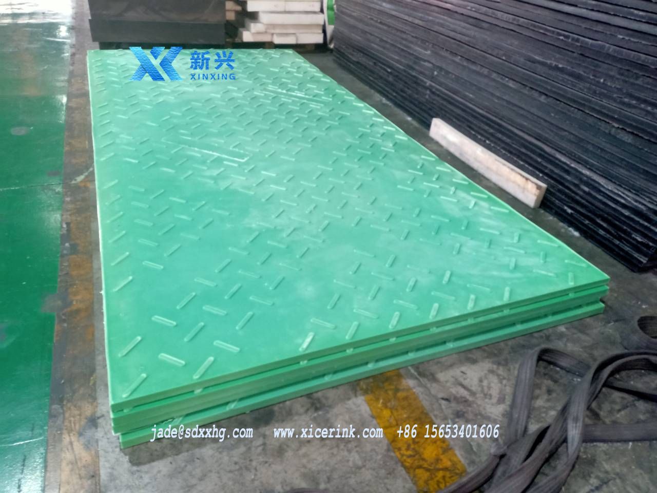 green heavy duty ground protection mats 2000x4000x38 mm