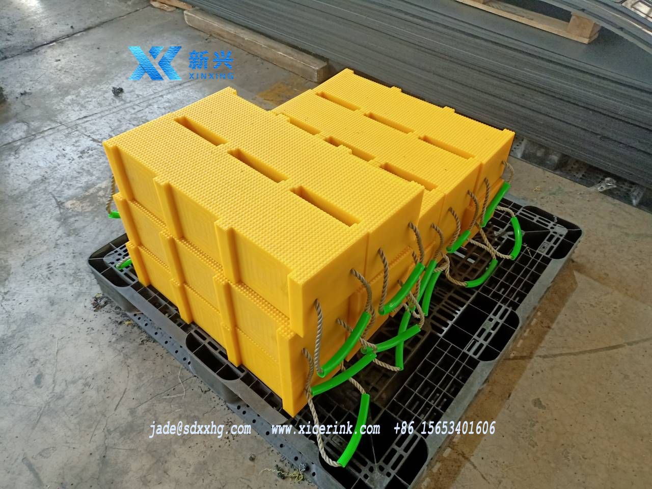 cribbing blocks for heavy pump cranes equipment