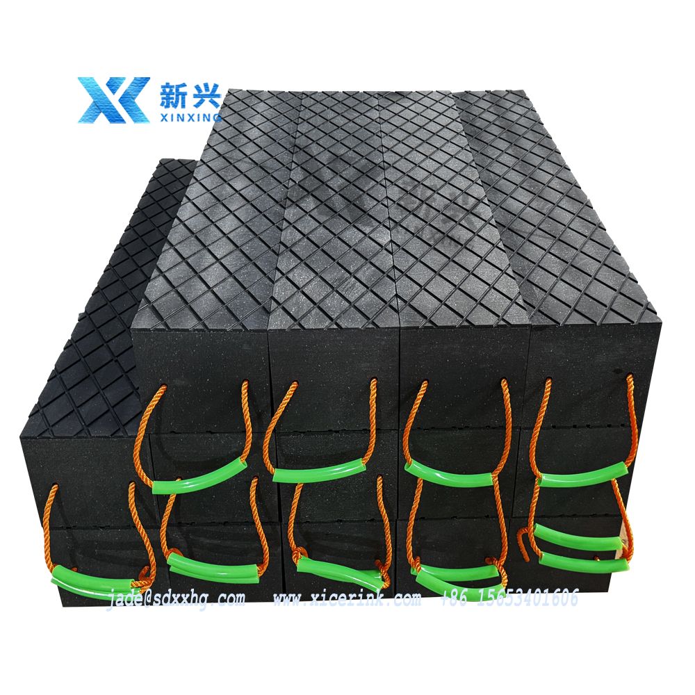 UHMWPE crane outrigger pads 1000x200x100mm