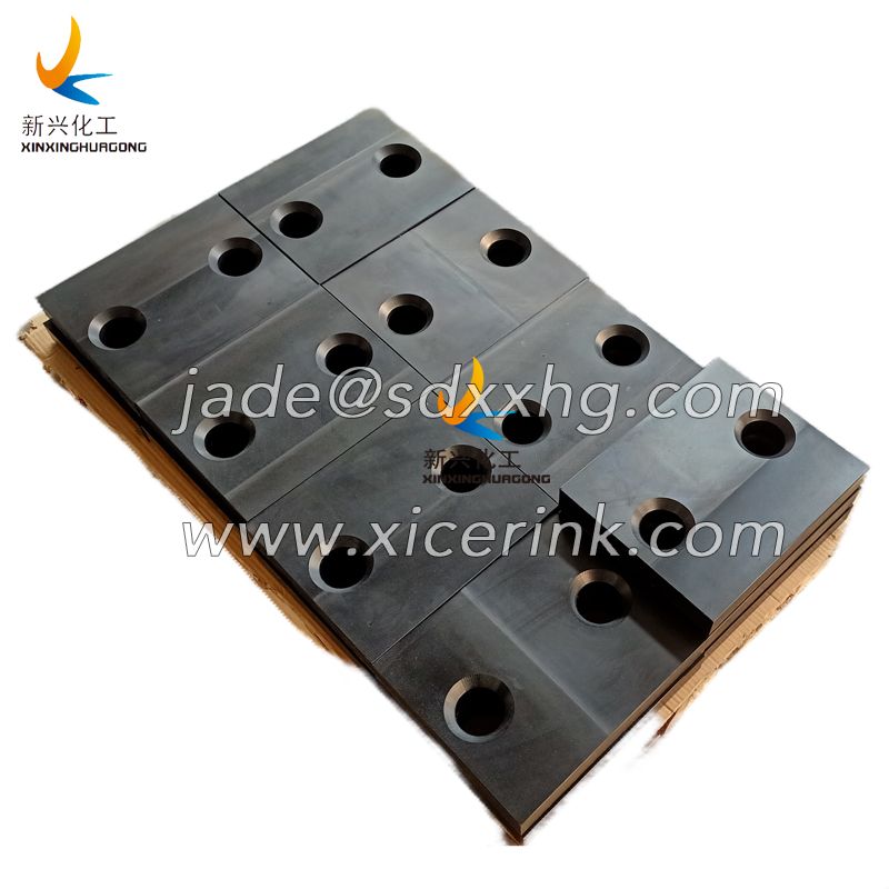 Blue UHMWPE Machine Parts Good Wear Resistance Block