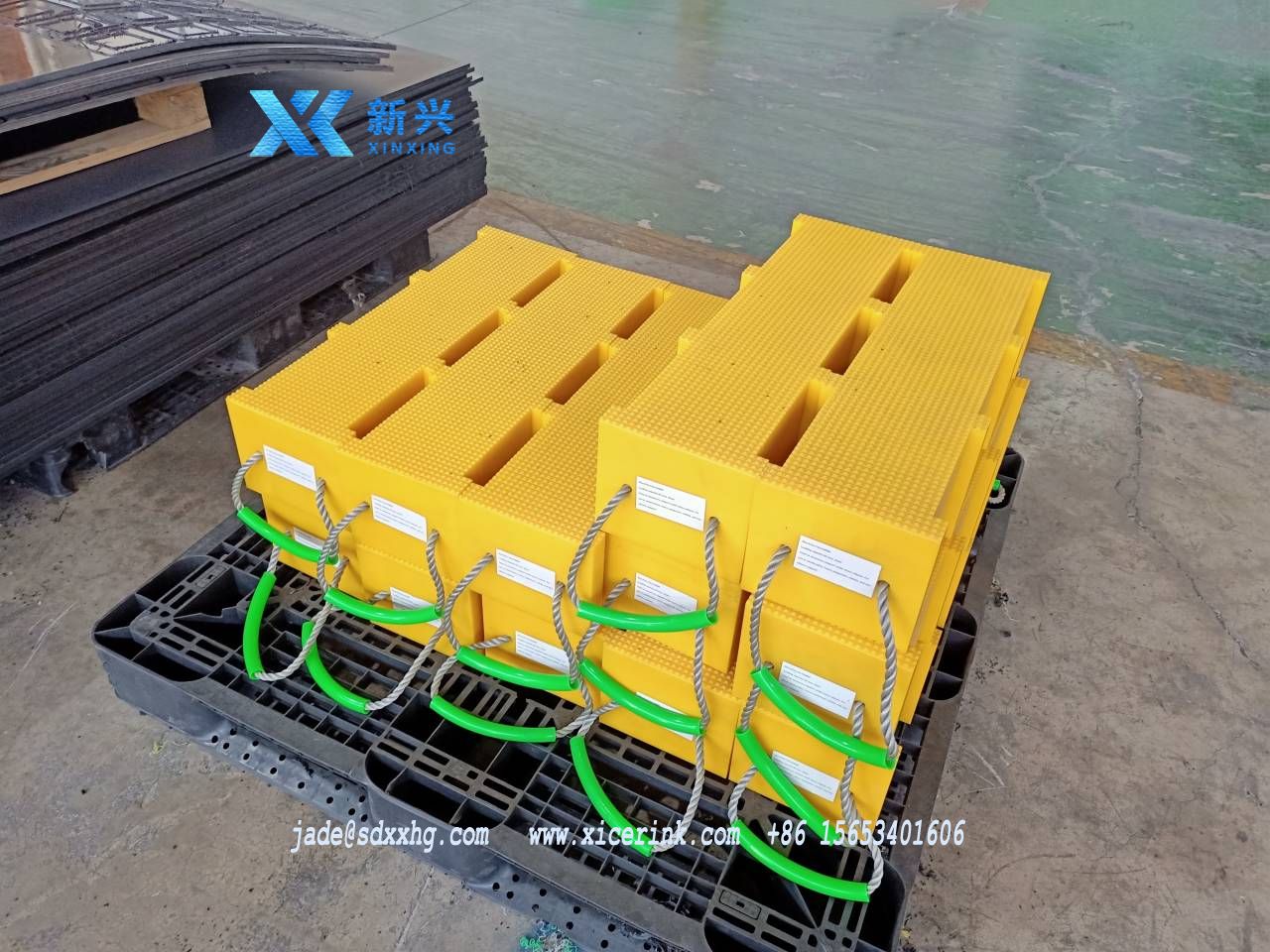 cribbing blocks for Ground Stabilization Stacking up