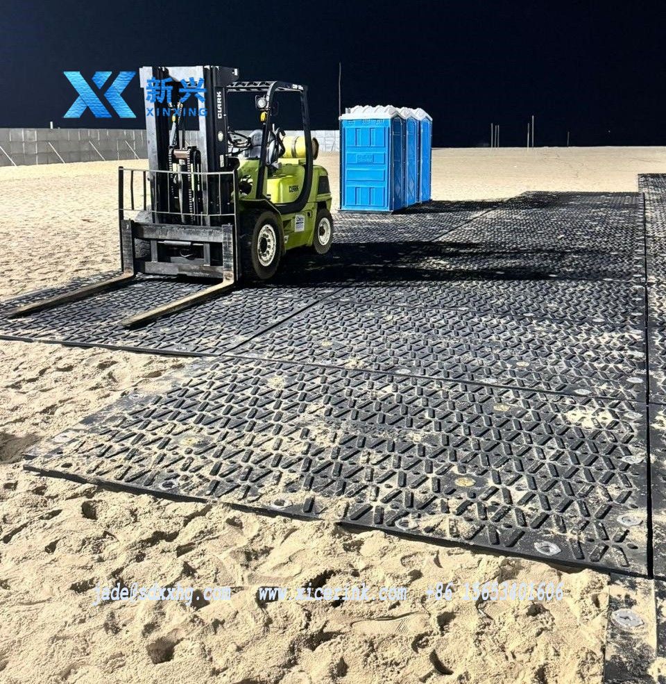 ground protection mats application